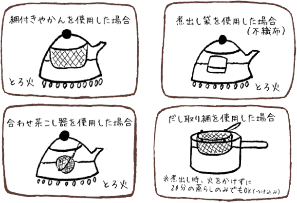 カンタン!はだか麦の麦茶のおいしい入れ方
